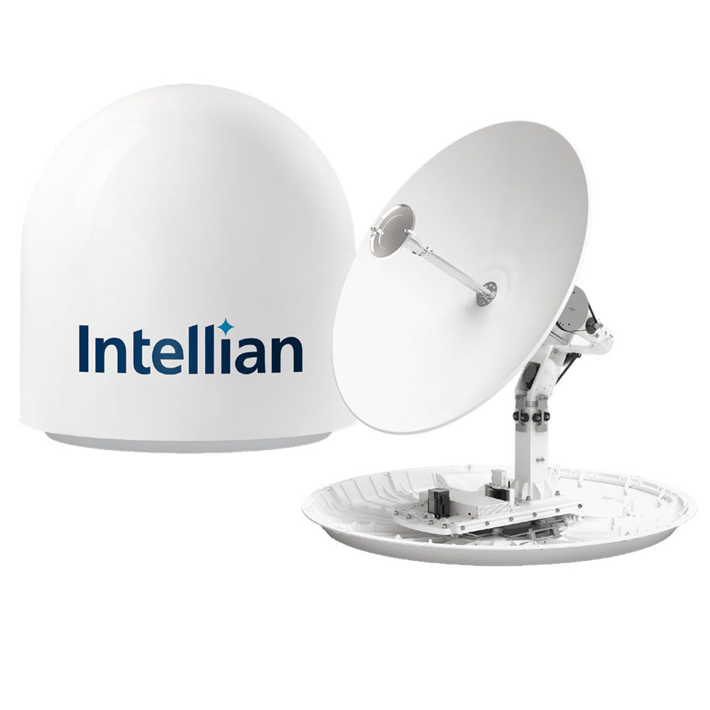 Intellian s100N 1M HD Satellite TV Antenna In v100NX/t100N Matching Dome - Includes Multi-Switch Module — marine satellite tv antennas