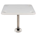 Springfield Marine Springfield 16" x 28" Rectangle Table Package - White Thread-Lock — marine seating