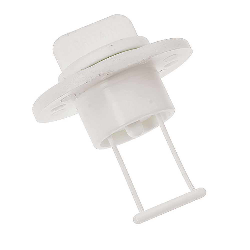 Barton Marine Drain Plug and Socket - White 15mm (19/32") Bore — marine hardware