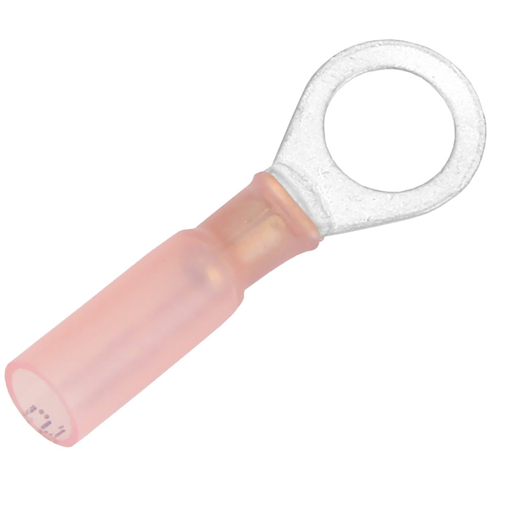 Pacer 22-18 AWG Heat Shrink Ring Terminal - 5/16" Stud Size - 3 Pack — marine terminals