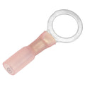 Pacer 22-18 AWG Heat Shrink Ring Terminal - 3/8" Stud Size - 25 Pack — marine terminals