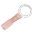 Pacer 22-18 AWG Heat Shrink Ring Terminal - 3/8" Stud Size - 100 Pack — marine terminals