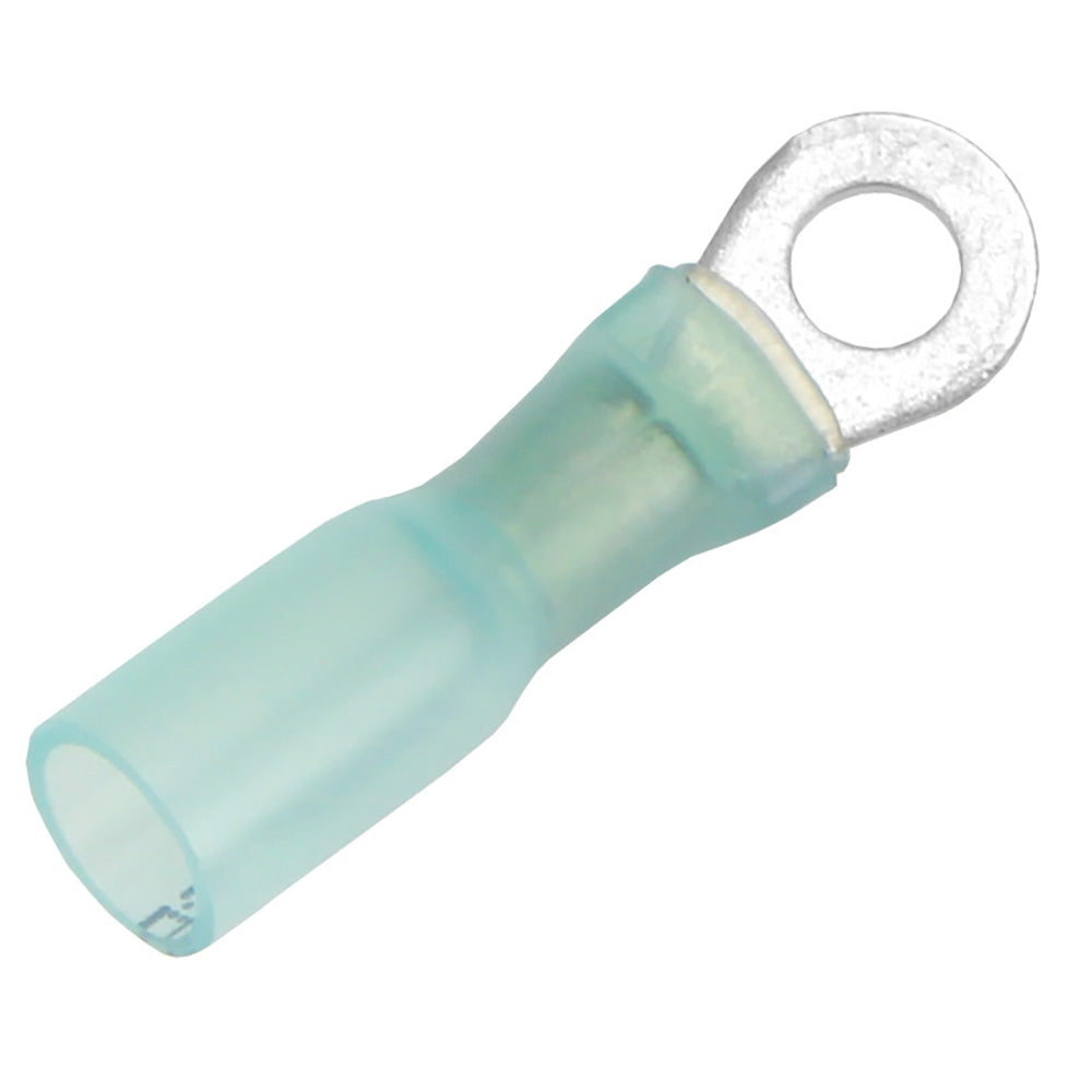Pacer 16-14 AWG Heat Shrink Ring Terminal - #8 Stud Size - 25 Pack — marine terminals