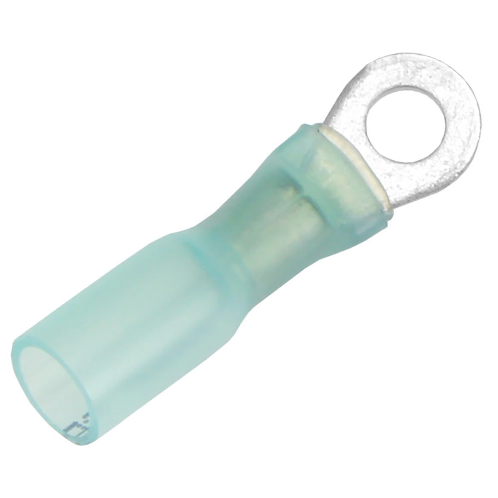 Pacer 16-14 AWG Heat Shrink Ring Terminal - #8 Stud Size - 100 Pack — marine terminals