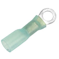 Pacer 16-14 AWG Heat Shrink Ring Terminal - #10 Stud Size - 3 Pack — marine terminals