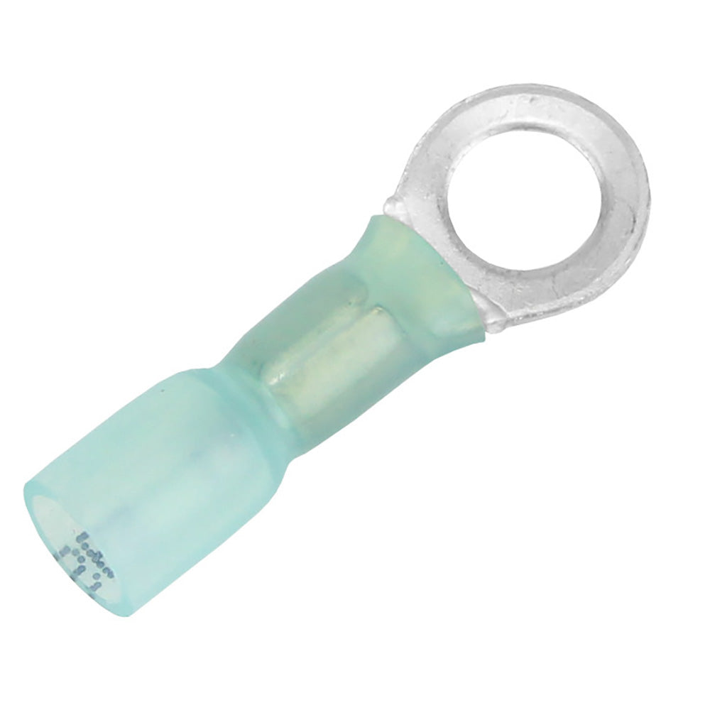 Pacer 16-14 AWG Heat Shrink Ring Terminal - 1/4" Stud Size - 25 Pack — marine terminals