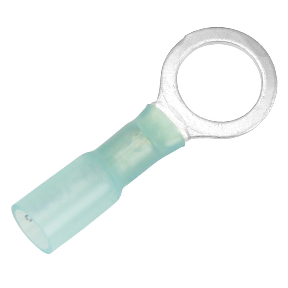 Pacer 16-14 AWG Heat Shrink Ring Terminal - 3/8" Stud Size - 25 Pack — marine terminals