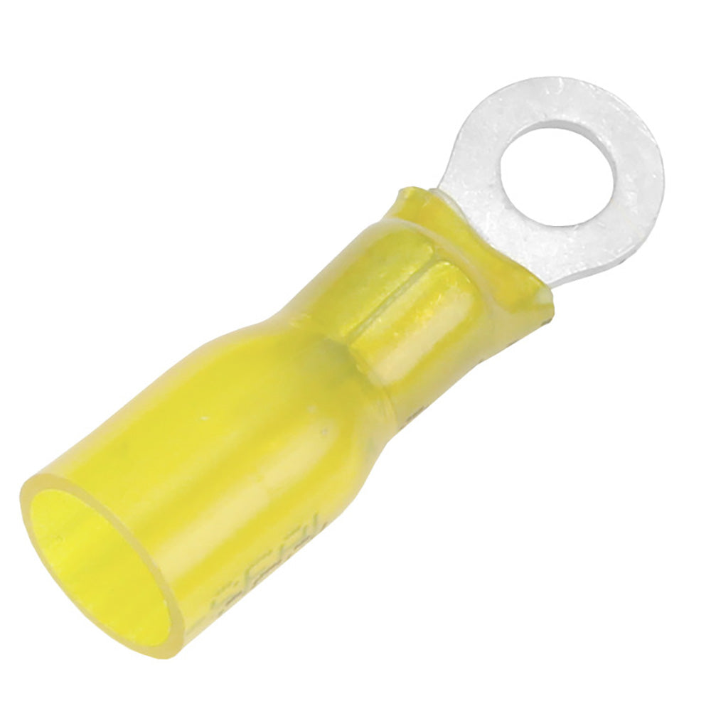 Pacer 12-10 AWG Heat Shrink Ring Terminal - #8 Stud Size - 3 Pack — marine terminals