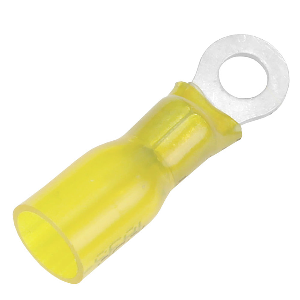 Pacer 12-10 AWG Heat Shrink Ring Terminal - #8 Stud Size - 100 Pack — marine terminals