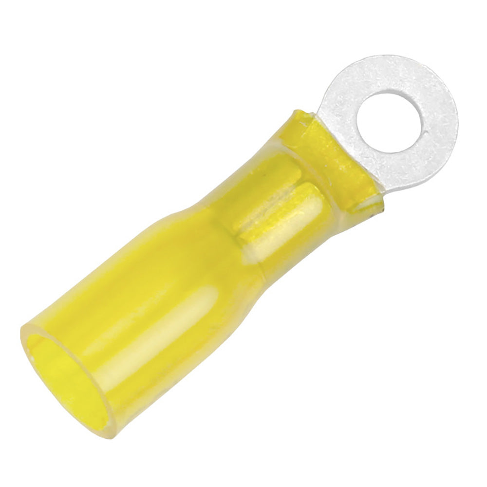 Pacer 12-10 AWG Heat Shrink Ring Terminal - #10 Stud Size - 25 Pack — marine terminals