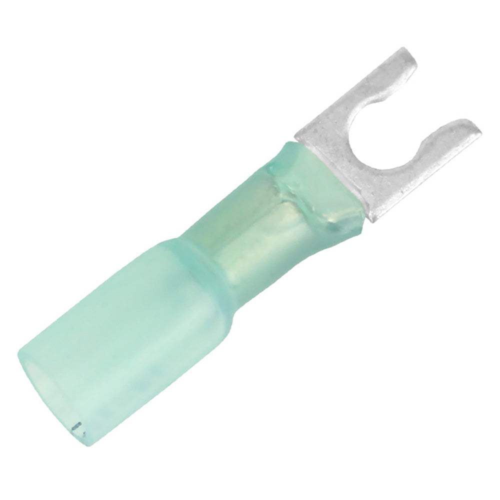 Pacer 16-14 AWG Heat Shrink Spade Terminal - #8 Stud Size - 100 Pack — marine terminals