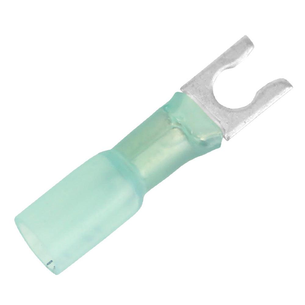 Pacer 16-14 AWG Heat Shrink Spade Terminal - #10 Stud Size - 25 Pack — marine terminals