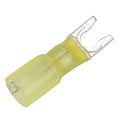Pacer 12-10 AWG Heat Shrink Spade Terminal - #10 Stud Size - 25 Pack — marine terminals