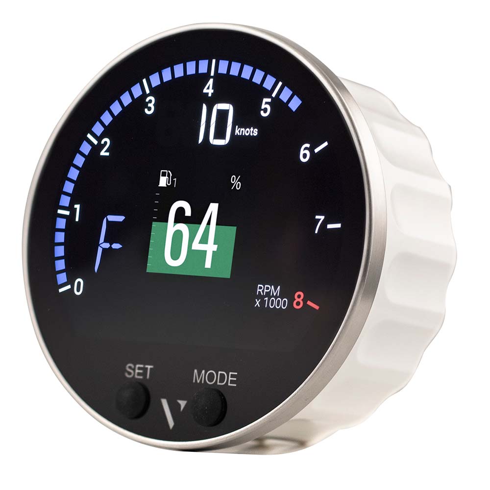Veratron 85mm (3-3/8") VMH-35S Multifunction Gauge w/Voltage Dependent (0-5V) Sensor Input w/o GPS — marine gauges