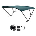 SureShade Battery Powered Bimini - Black Anodized Frame & Green Fabric — marine biminis/shades/umbrellas