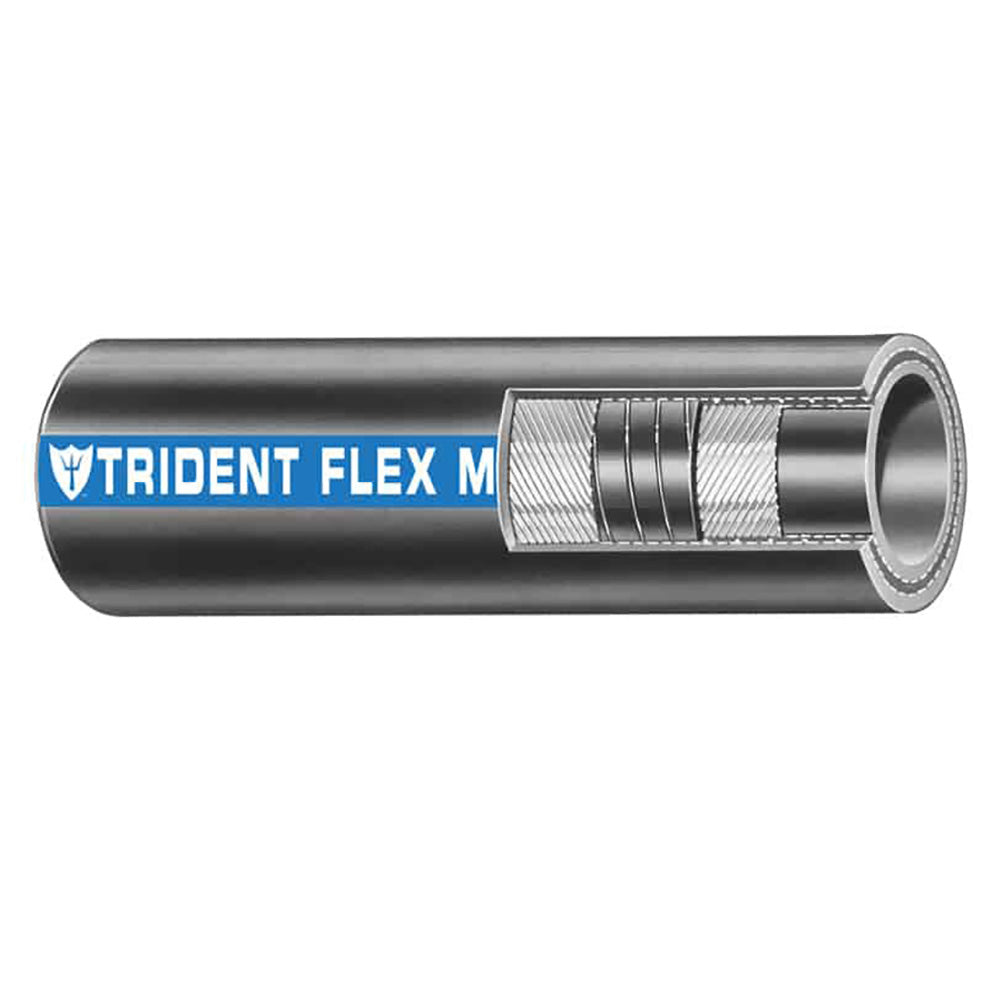 Trident Marine 1-1/2" Flex Marine Wet Exhaust & Water Hose - Black - Sold by the Foot — marine hose