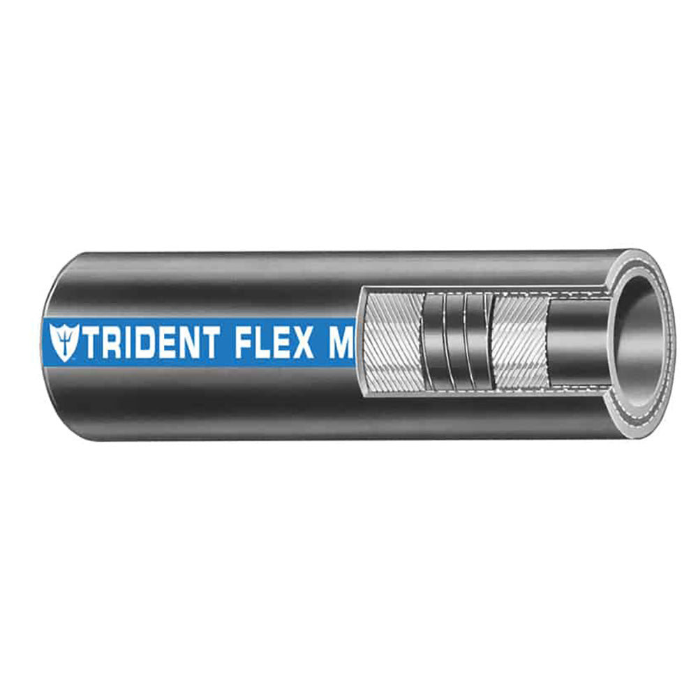 Trident Marine 1-1/4" Flex Marine Wet Exhaust & Water Hose - Black - Sold by the Foot — marine hose