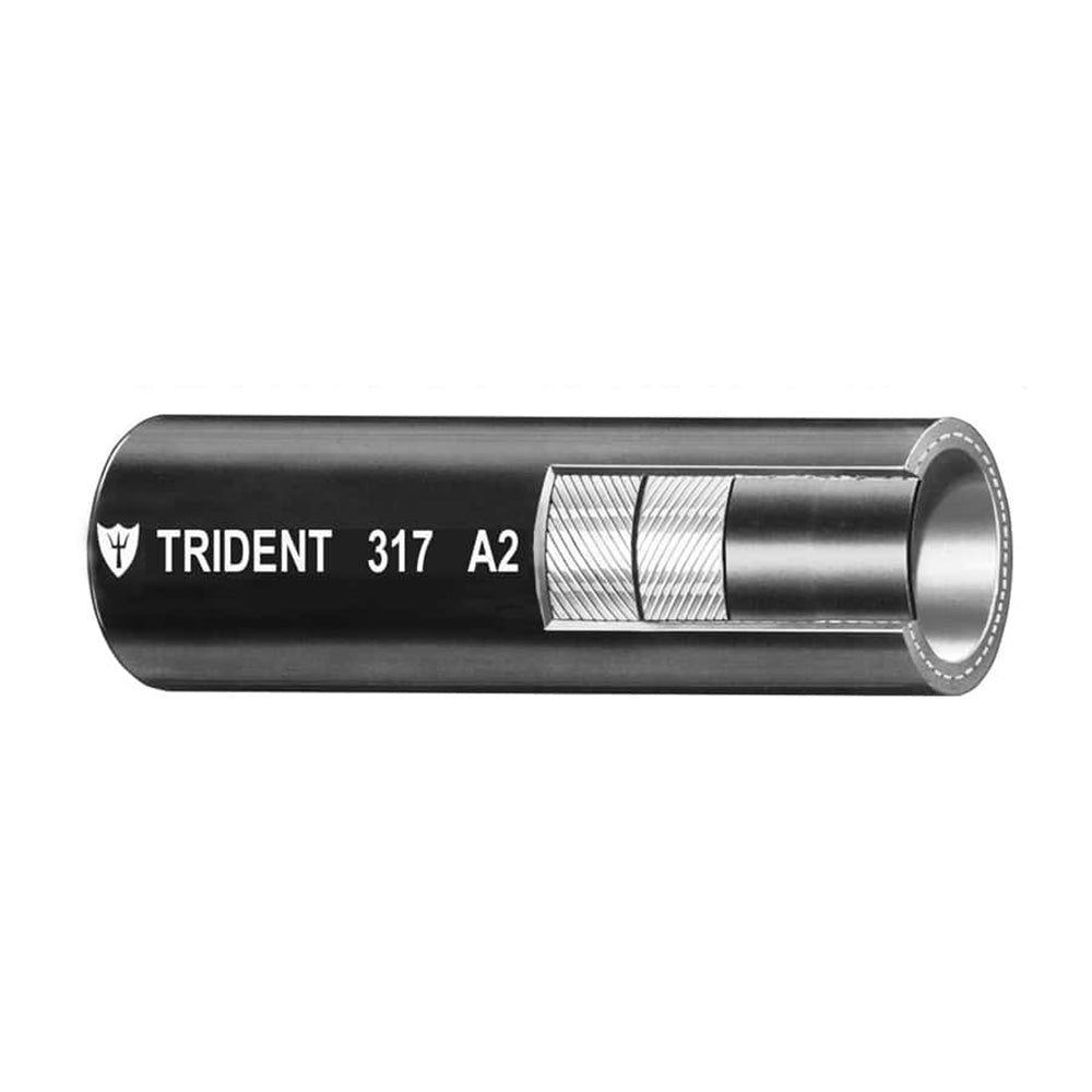 Trident Marine 5/8" Type A2 Fuel & Vent Line Hose - Black - Sold by the Foot — marine fuel hose & fittings