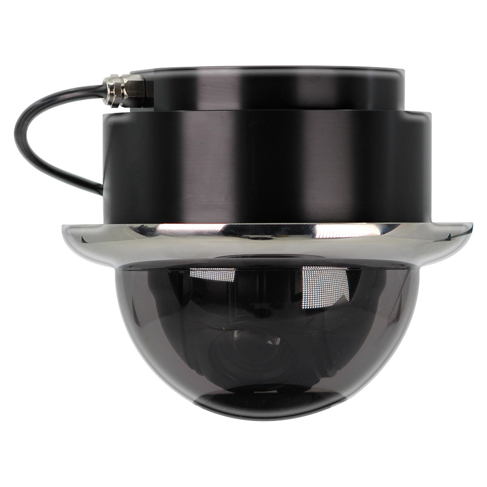 Iris Innovations Iris Miniature Marine PTZ Dome Camera - Stainless Bezel - Hi-Def Ethernet IP - 10x Digital Zoom - 4 in 1 Video Format — marine cameras - network video