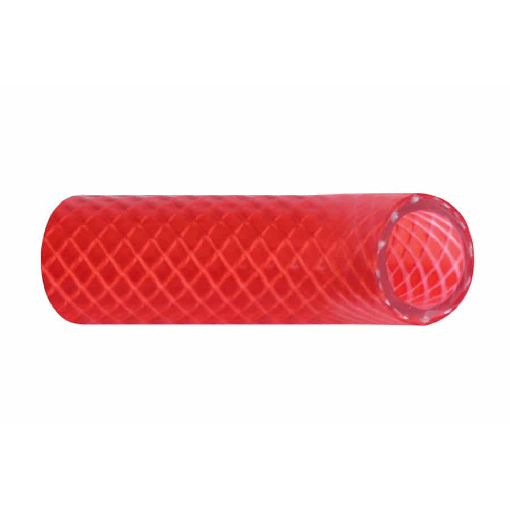 Trident Marine 3/4" Reinforced PVC (FDA) Hot Water Feed Line Hose - Drinking Water Safe - Translucent Red - Sold by the Foot — marine hose
