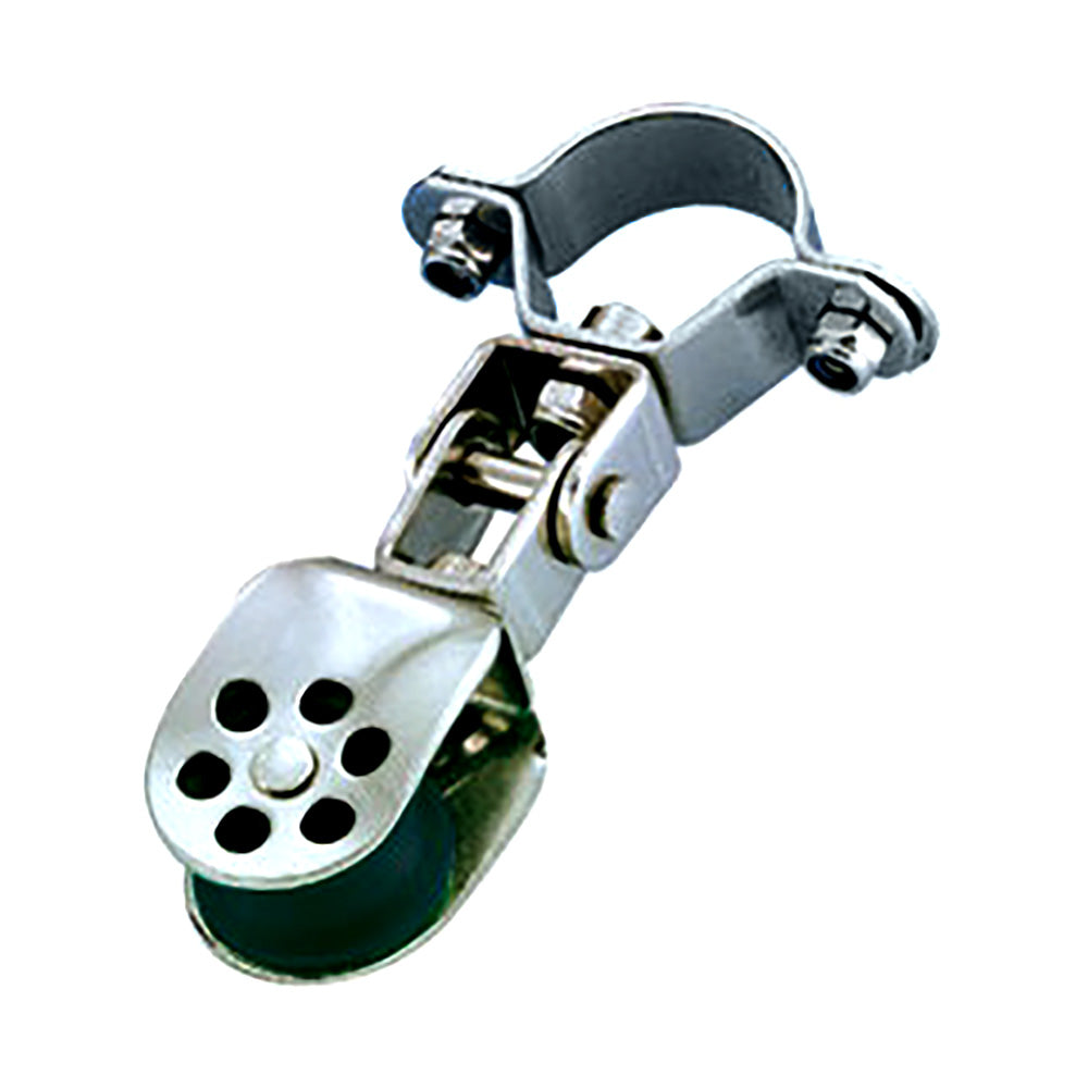 Wichard Marine Wichard Stainless Steel Single Block - 25mm Sheave Diameter f/25mm Stanchion Pivoting — marine accessories