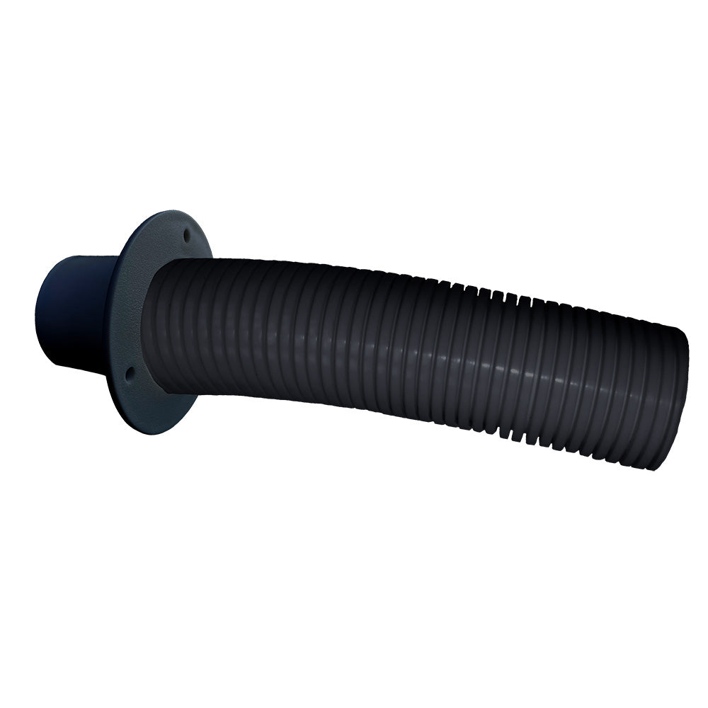 Trident Marine 10' Black Stern Flex Hose w/Transom Flange — marine accessories
