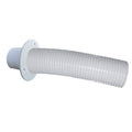 Trident Marine 4' White Stern Flex Hose w/Transom Flange — marine accessories