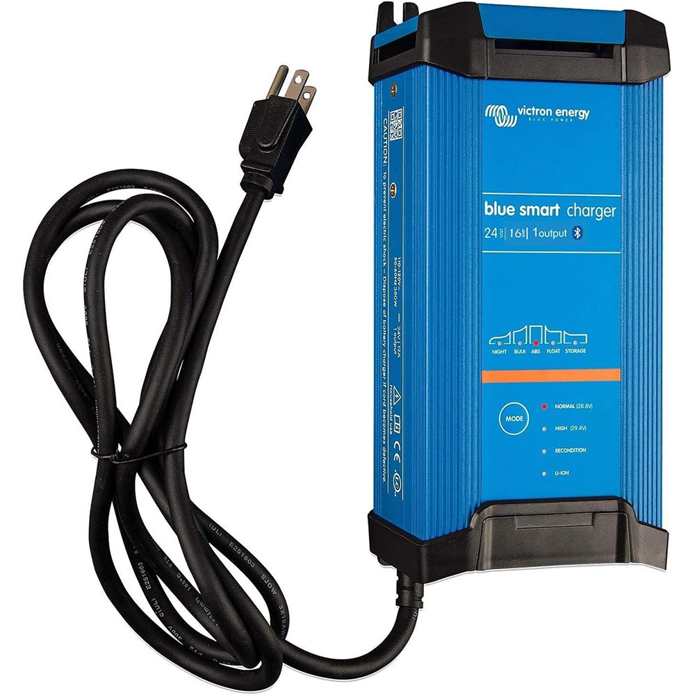 Victron Energy Victron Blue Smart IP22 24VDC 16A 1 Bank 120V Charger - Dry Mount — marine battery chargers