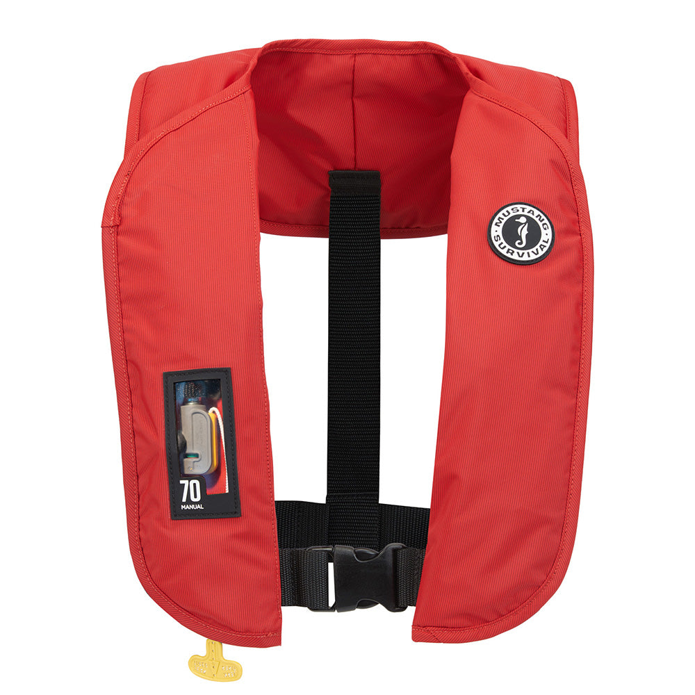 Mustang Survival Mustang MIT 70 Manual Inflatable PFD - Red — marine personal flotation devices