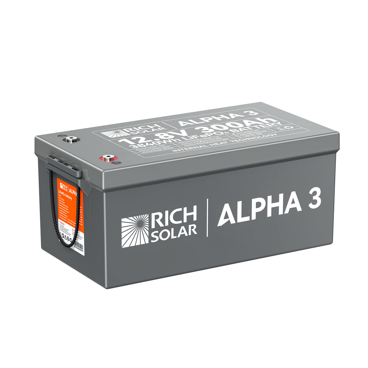 RICH SOLAR ALPHA 3 | 12V 300Ah LiFePO4 Battery (RS-B123S)