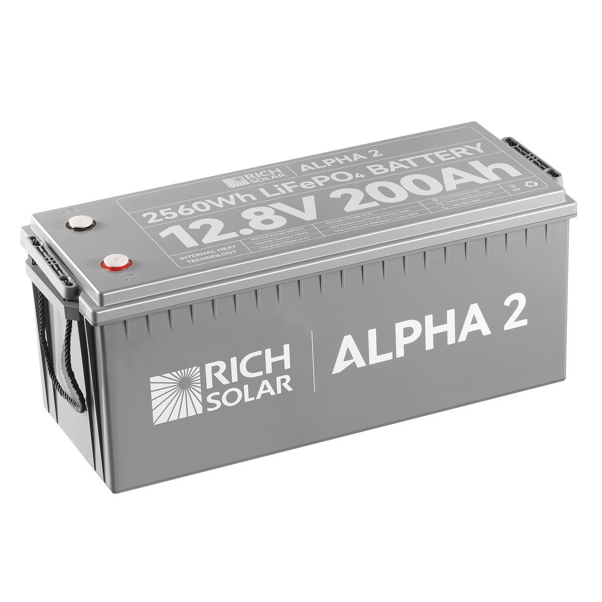 RICH SOLAR ALPHA 2 | 12V 200Ah LiFePO4 Battery