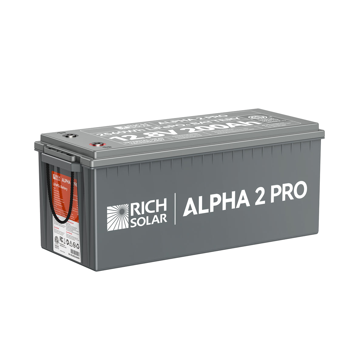 RICH SOLAR ALPHA 2 PRO | 12V 200Ah LiFePO4 Battery