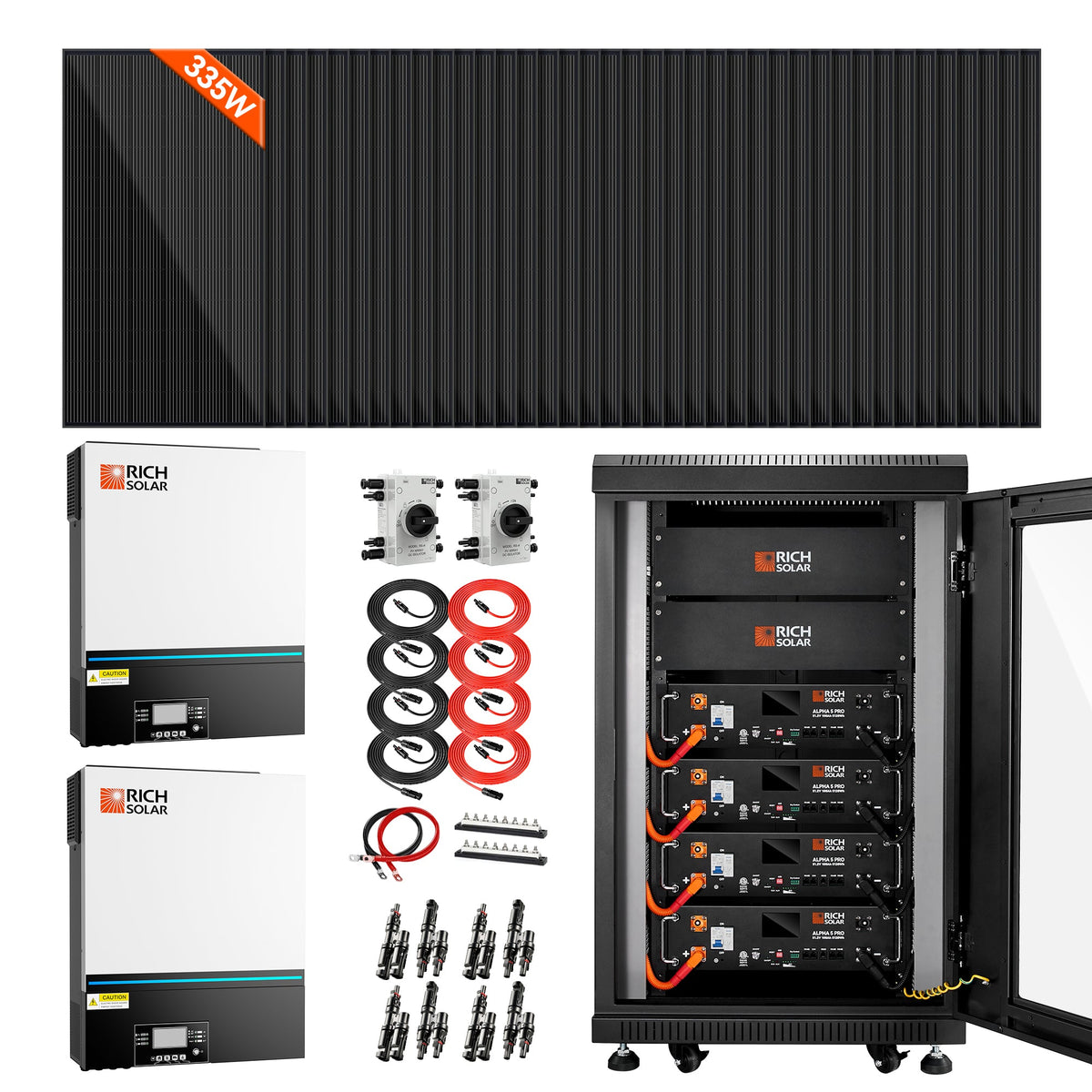 RICH SOLAR None (38 x 335 Watt - 12.7KW Total)
