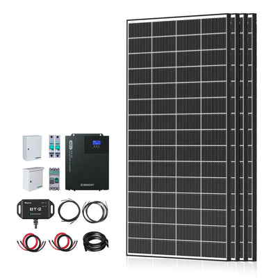 1200W/2500W Complete Solar Kit with 9.6kWh Batteries