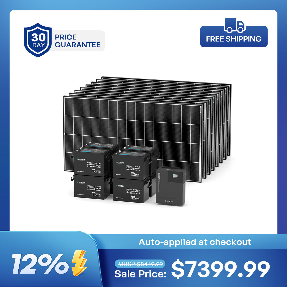 Cabin Solution (2560W | 20.48kWh Lithium Battery)