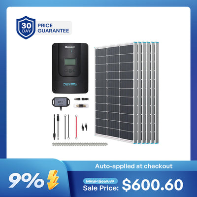 600W 12V Starter Solar Panel Kit