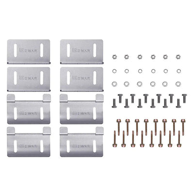 Solar Panel Mounting Curved Z Bracket -- Set of 4