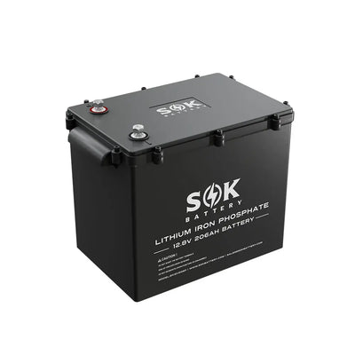 SOK 12V 206Ah LiFePO4 Battery Sealed Plastic Box | SK12V206PH