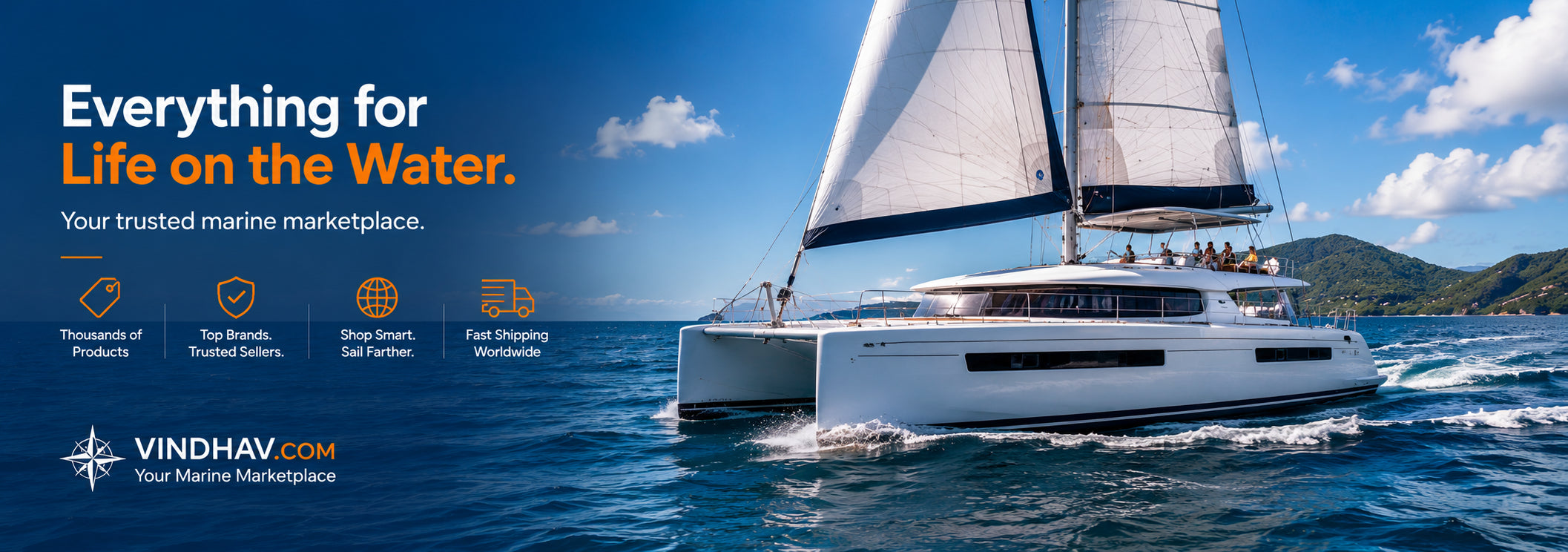 Vindhav — everything for life on the water, your trusted marine marketplace